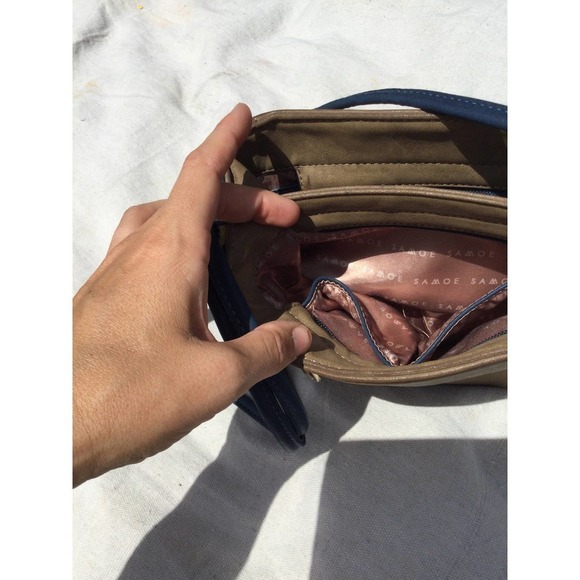 Samoe crossbody convertible purse 7” cocoa calfhair cheetah NEW bucket bag NWT - Picture 7 of 11